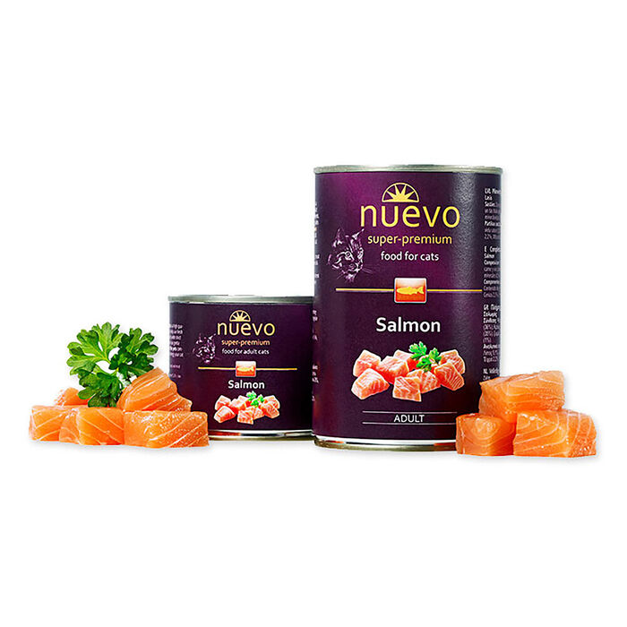 Nuevo Cat Adult - Salmao 400 Gr (6 Latas)