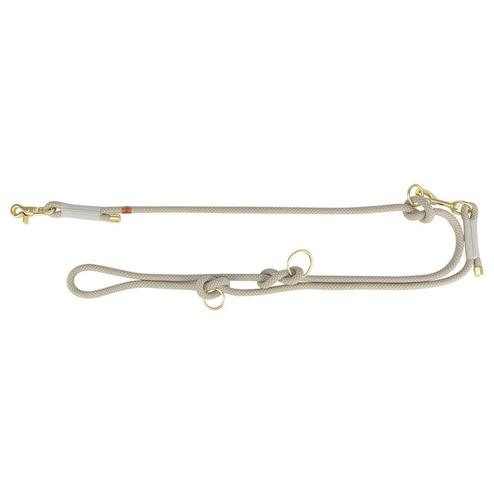 Trela Ajust. Soft Rope (S-Xl) 2,00Mt/Ø10Mm(Cinza/Cinza Cl.