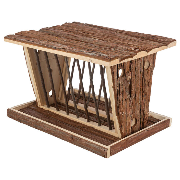 Porta Feno C/ Base E Telhado - 40X22X30 Cm