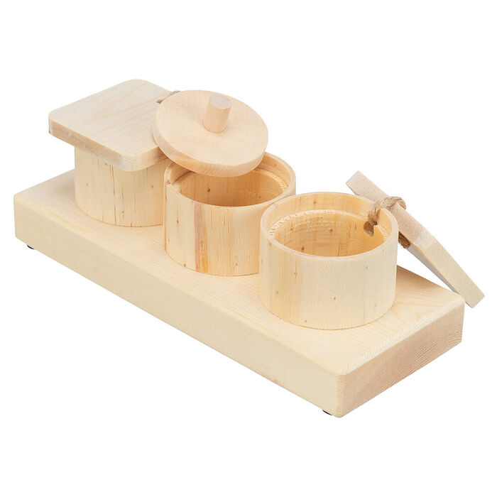 Snack Cups Em Madeira 15X4,5X6 Cm