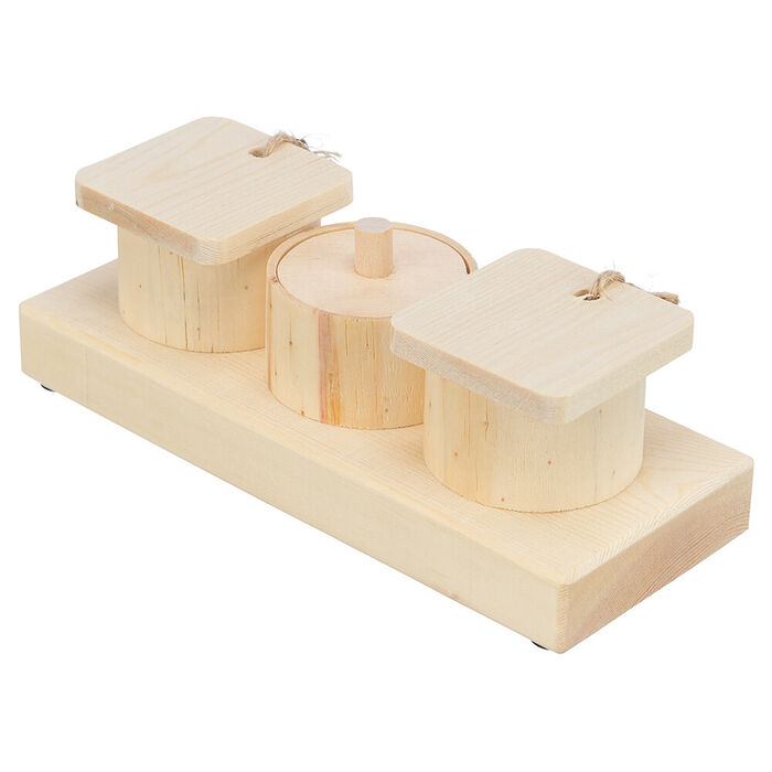 Snack Cups Em Madeira 15X4,5X6 Cm