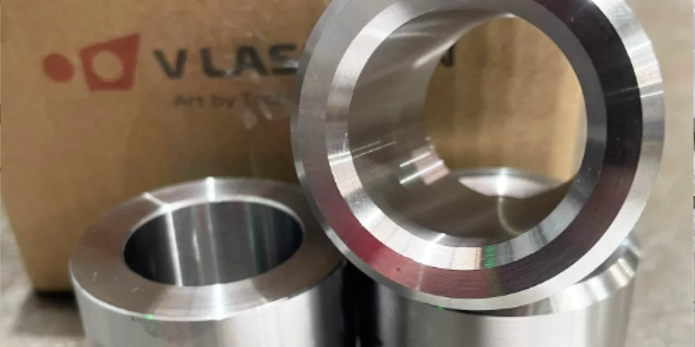 Bending metal structures stacked on a pallet at V Laser On workshop in Porto Portugal, ready for assembly or further processing, showcasing industrial sheet metal bending and handling workflow