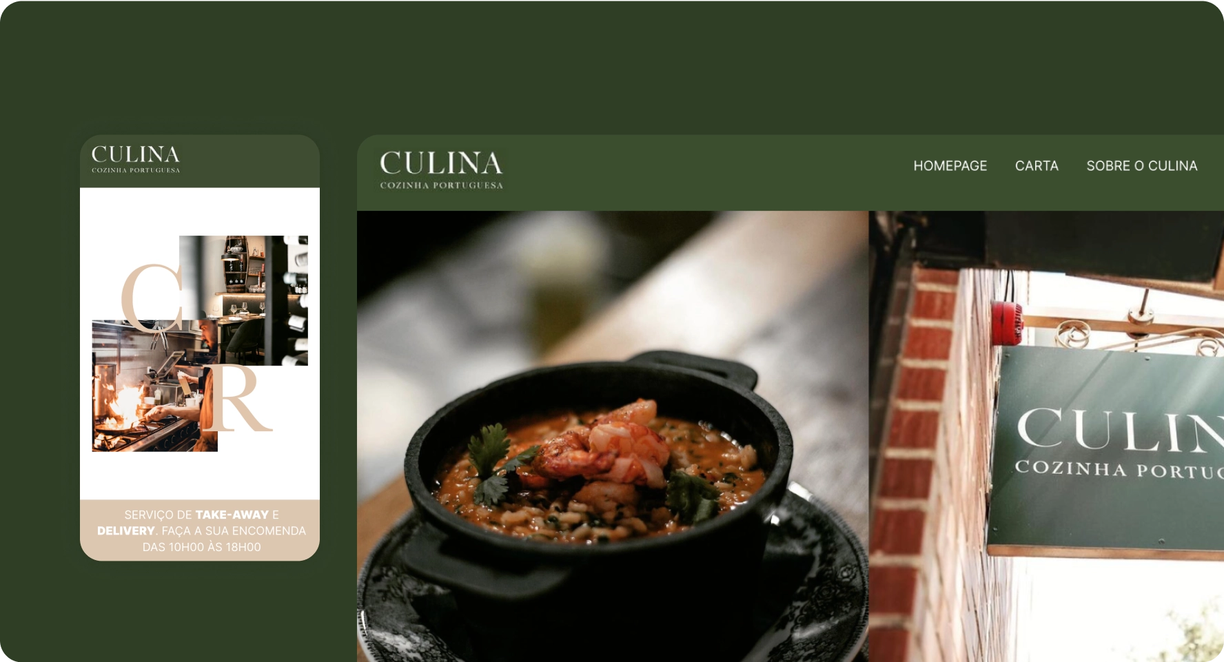 Website Culina criado na Weasy