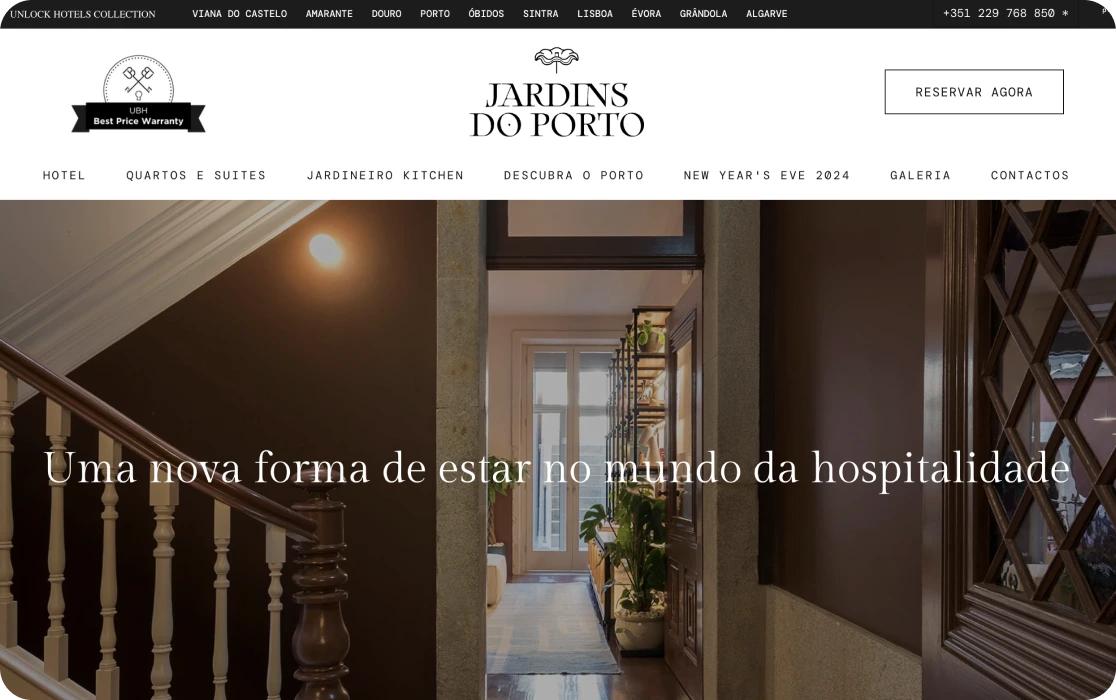 Website Jardins do Porto criado na Weasy