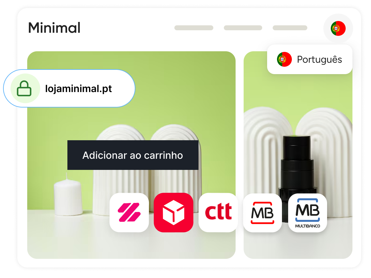 Loja online domínio próprio .PT