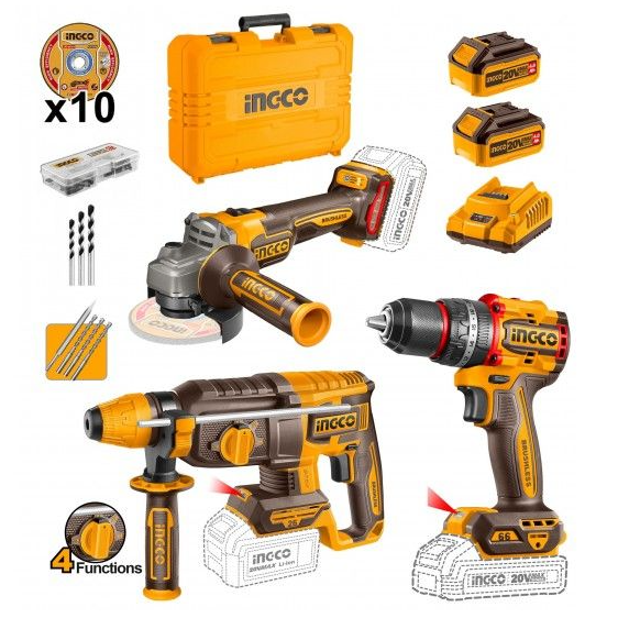 INC-CO PACK 3em1-20V - 2BAT+CARREG.+MALA-COSLI241198E