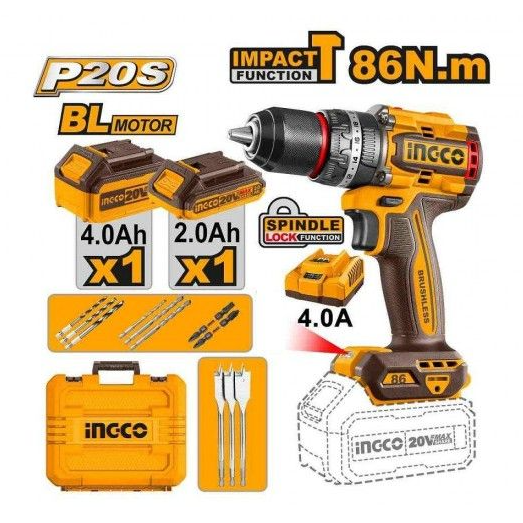 INC-CO APARAF.IMPATO 20V BRU 86NM+1BA2A1BAT.4A+CA+MALA -CIDLI20868E