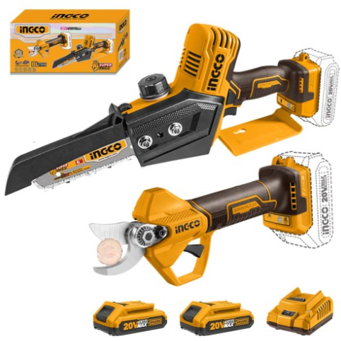 INGCO CONJ PODA BAT + MINI PODADORA COSLI240306E