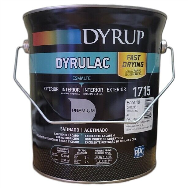 TINTA ESMALTE DYRULAC BASE10 1715-874 4L