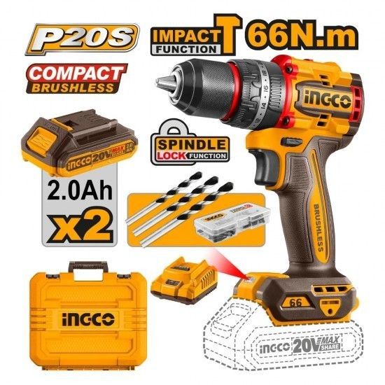APARAF.20V BRUSHLESS +2X2AH+CARREG.+MALA-CIDLI20668E