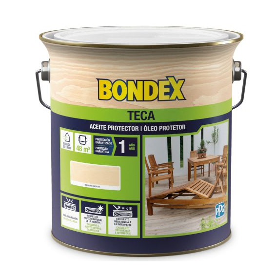 BONDEX OLEO TECA INCOLOR 4428-9900 - 4L