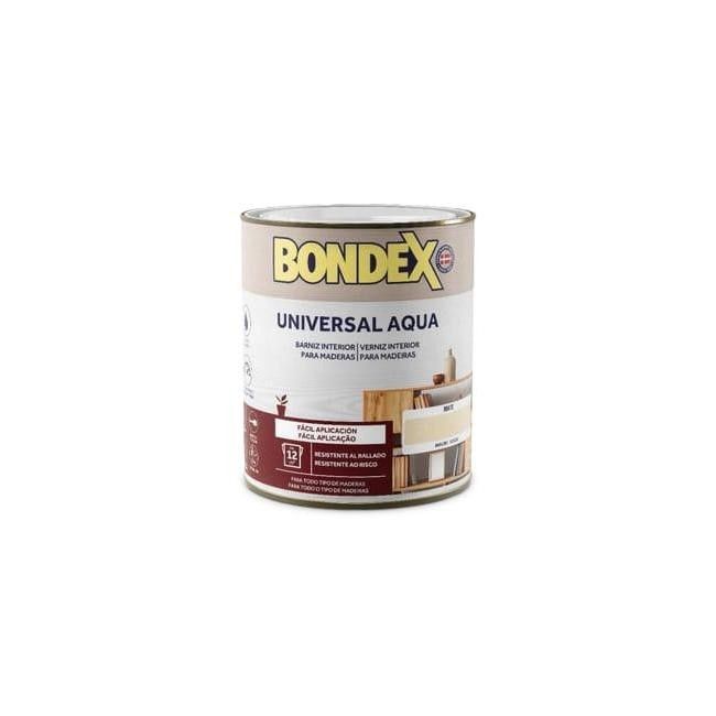 BONDEX VERNIZ UNIVERS.AQUA CARV.ESCURO BRILH. - 0.75L