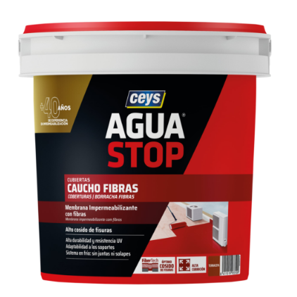 AGUASTOP BORRACHA ACRILICA FIBRA COR TELHA