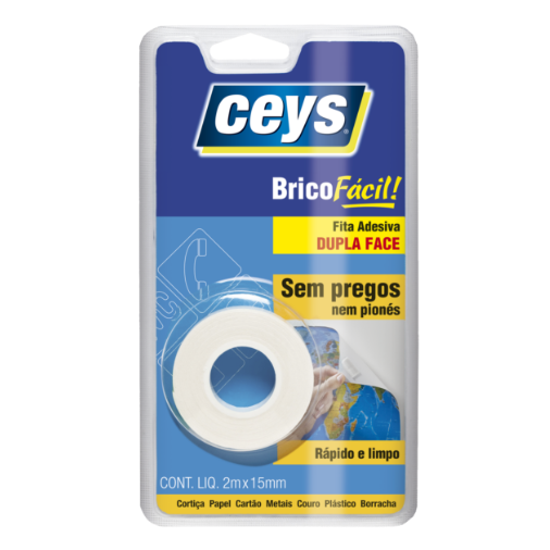 BRICOFACIL FITA ADESIVA DUPLA FACE - 2mX15mm