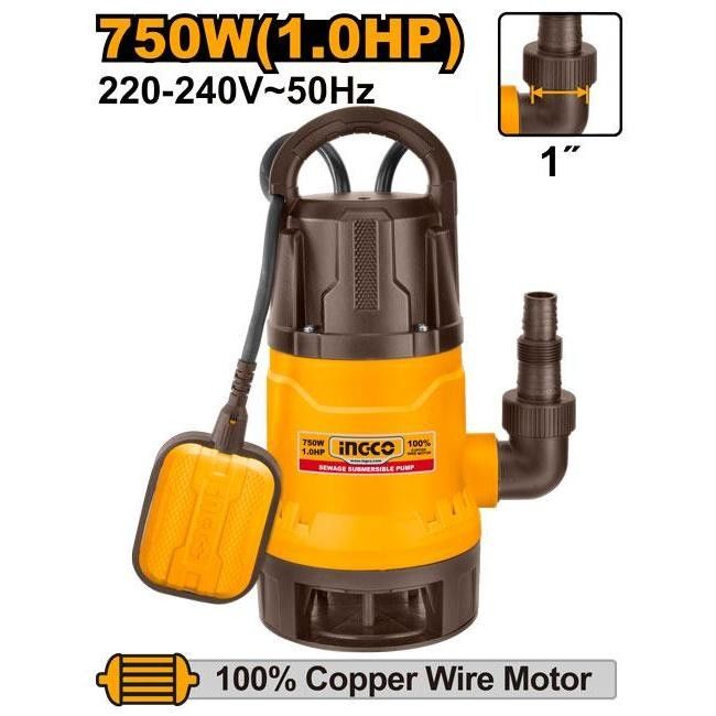 INC-CO BOMBA PLAST.AGUAS SUJAS 750W - SPD7508