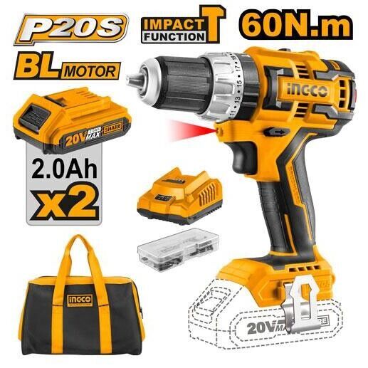 INC-CO APARAFUSADORA IMPACTO 20V - CIDLI20608