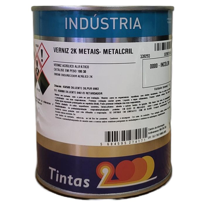 VERNIZ 2K METAIS - METALCRIL+ END