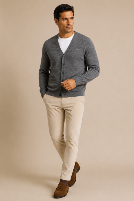 Button-up Jacket, Jersey Knit, Regular Fit