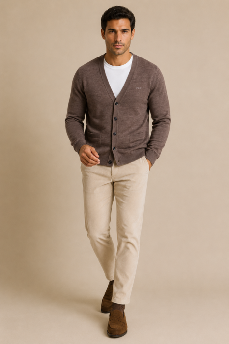 Button-up Jacket, Jersey Knit, Regular Fit