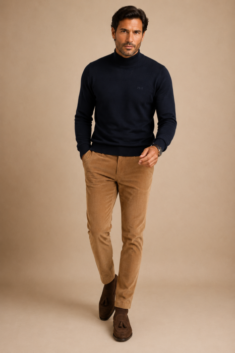Half Collar, Merino Wool, Fully Fashioned, Regular Fit