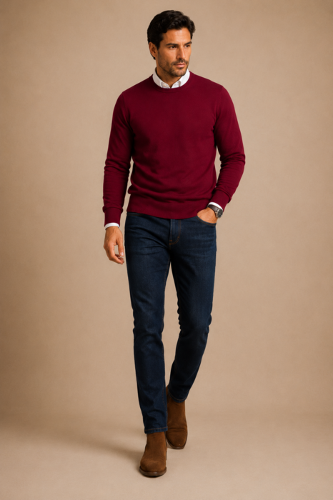 Sweater, Jersey knit, Regular Fit