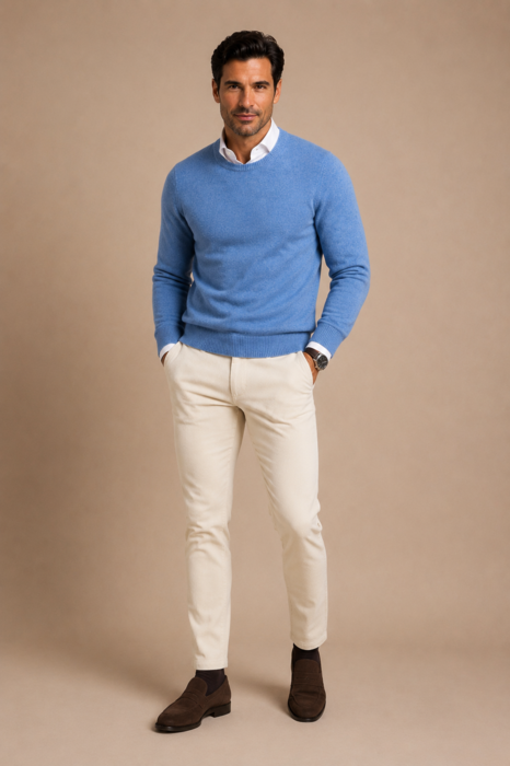 Lambswool Sweater, Jersey Knit, Regular Fit