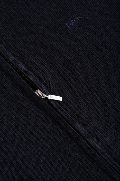 Cardigan with zipper, Merino Wool, Roma Knit, Regular Fit