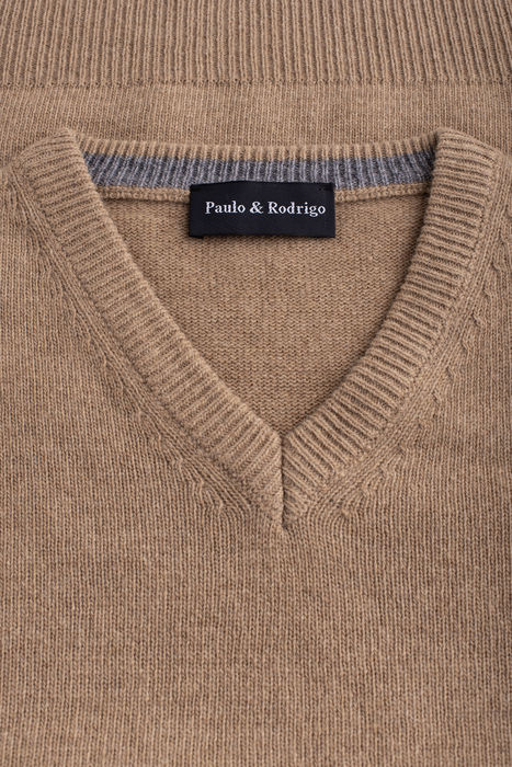 Pullover em Lambswool, Malha Jersey, Regular Fit